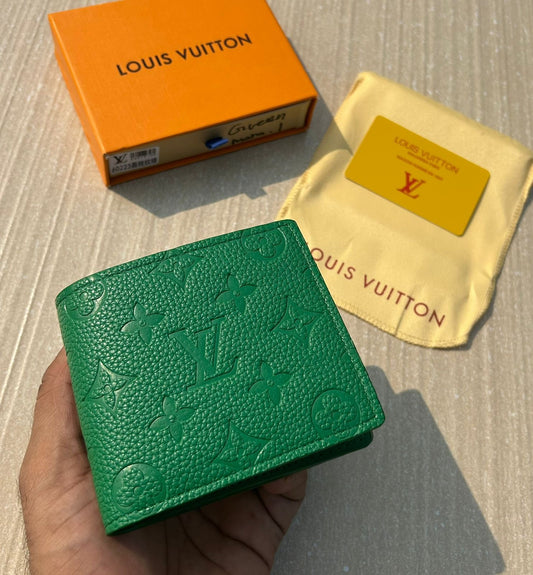 LV Green Monogram Wallets