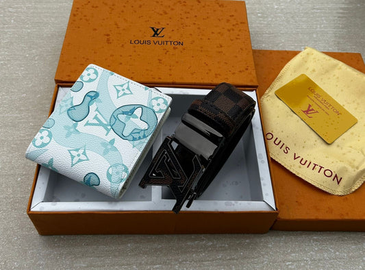 LV White&Green wallet (Heavy combo)