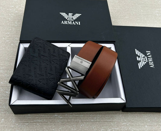 Armani exchange wallet & belt